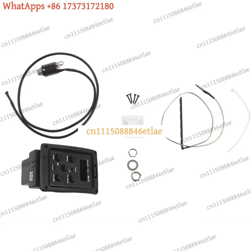 k3 Acoustic Guitar Preamp 4-Band EQ (60Hz/250Hz/1.2kHz/5kHz) ±12dB LCD Tuner A440±1cent Phantom Safe Not Electric Guitar