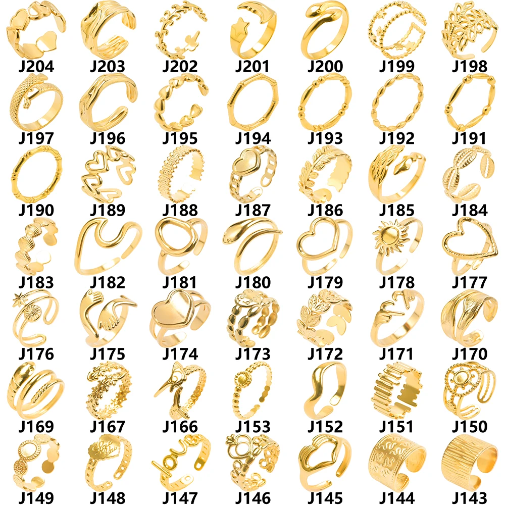 Gold Color Sweet Love Heart Charm Rings For Women Men Accessories 18k Stainless Steel Ring 2023 Trend Jewelry Anillo Couple Gift