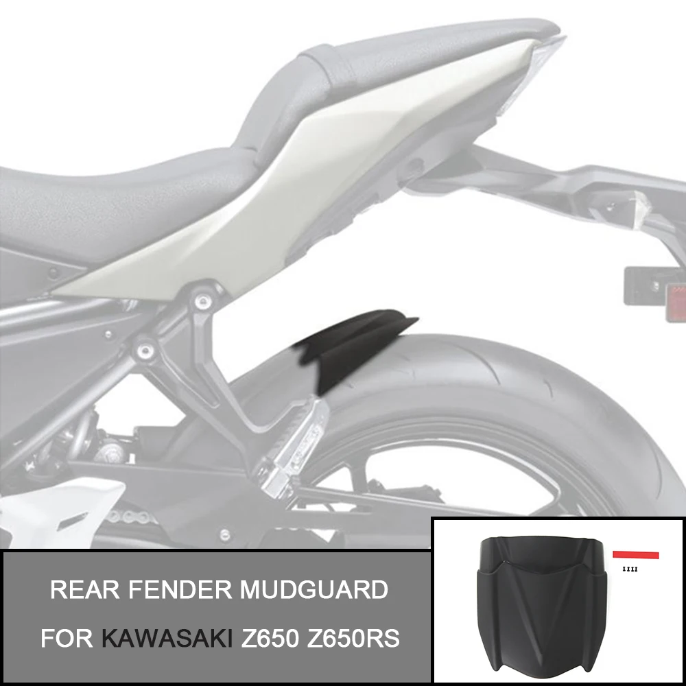 Rear Fender Mudguard Extension Extender For Kawasaki Z650 NINJA650 NINJA 650 2017-2025 Z650RS 2022-2025  Accessories Extender