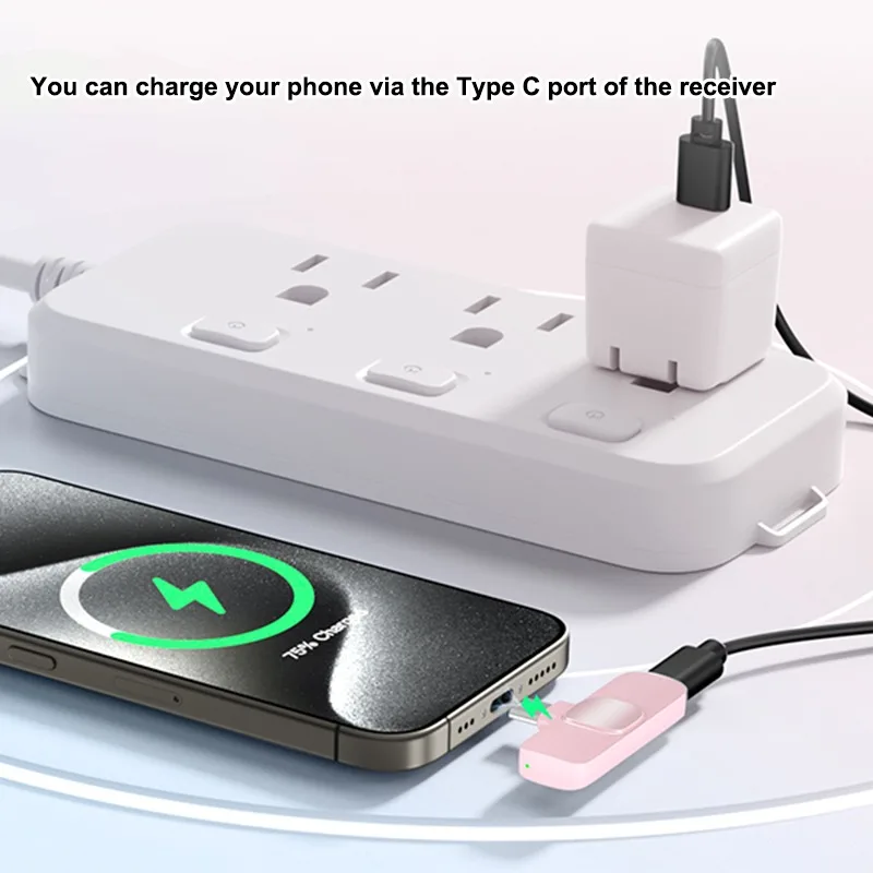 Беспроводной петличный микрофон с шумоподавлением для iPhone 15/16/17, iPad, Android – компактный аудиорекордер для видеоблогинга и интервью