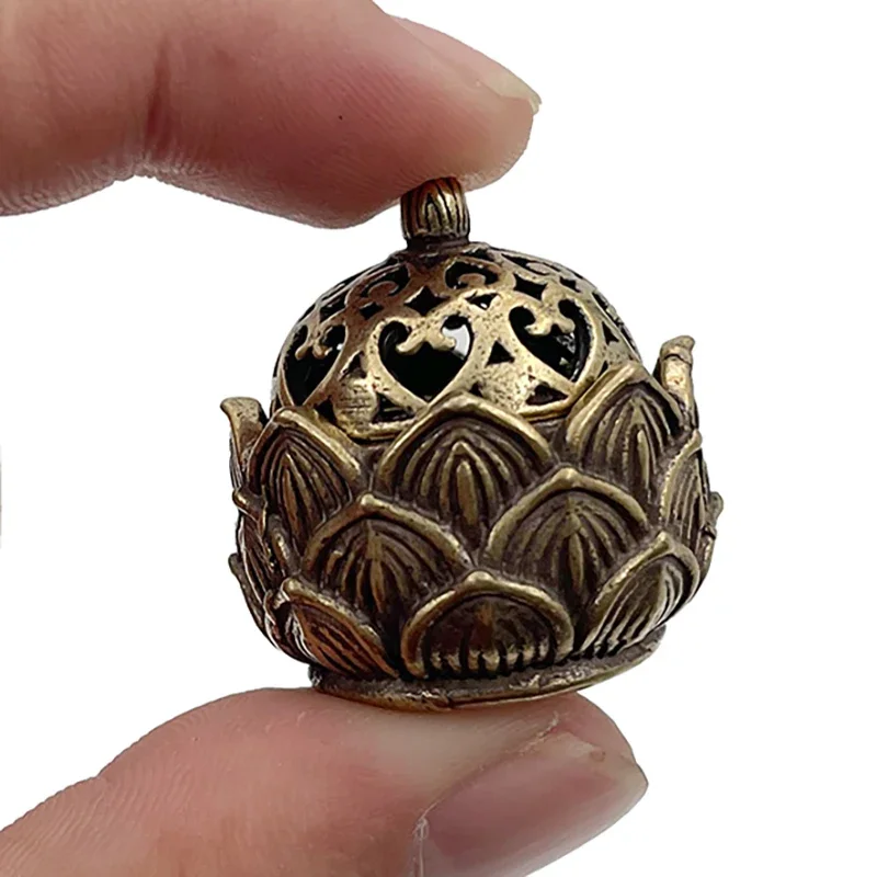 Decorative Incense Burner Copper Incenser Holder Censer Desktop Ornament for Shop Office Home