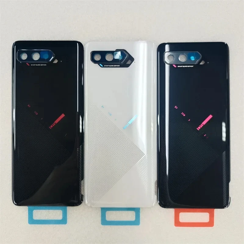 

Задний корпус для телефона Asus ROG 5, 5S ZS673KS, стеклянная задняя крышка, чехол для аккумулятора, замена запасных частей для ремонта