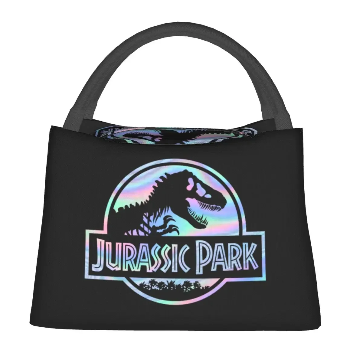 Jurassic Park Lunch Bag Dinosaur World Picnic Lunch Box For Adult Vintage Graphic Design Tote Food Bags Oxford Cooler Bag