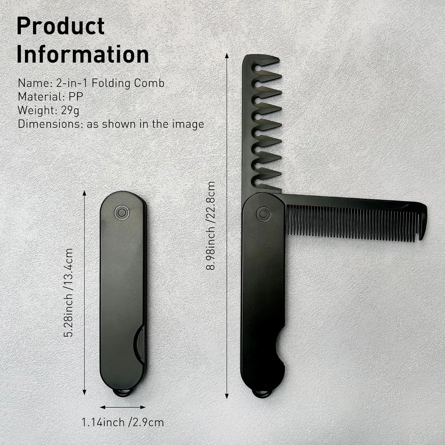 Pettine Tascabile Pieghevole d - Men'S Grooming Accessories Kit recensione e prezzo