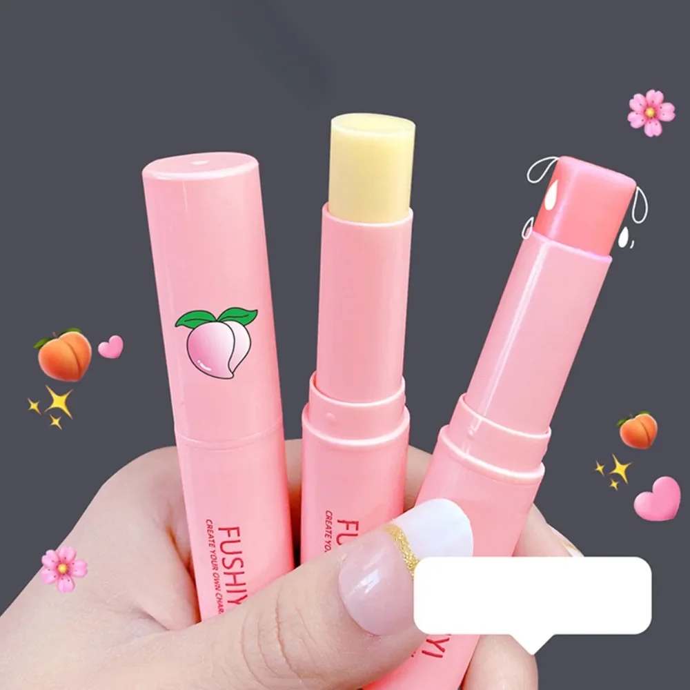 

Peach-scented Moisturizes and Lightens The Discoloration of Lip Treatment Students' Chapped Lip Balm
