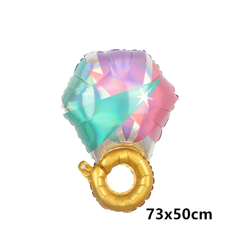 Diamond Ring Foil Balloon I Do Love Bride and Groom Wedding Decoration Valentine\'s Day Anniversary Birthday Party Balloons