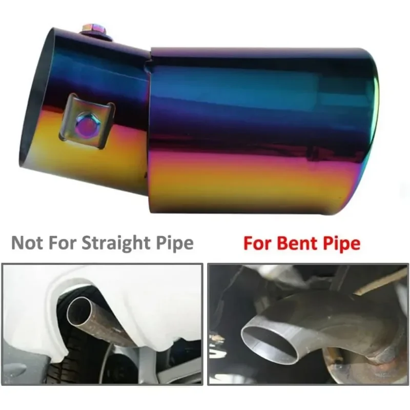 عادم GM Tailpipe - ملحق كاتم صوت مزخرف من الفولاذ المقاوم للصدأ باللون الأزرق المخبوز #3