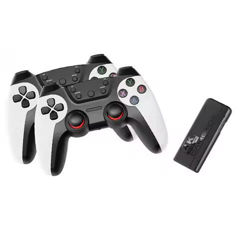 L07A- 4K Game Stick TV Video Game Console 2.4G Wireless Controller Dual Player For PS1,GB,GBA Simulator