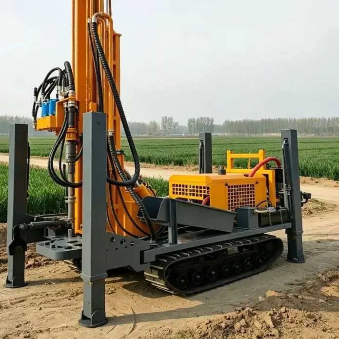 Customized Pneumatic DTH 160M 180M 200M 300M Crawler Wheel Diesel Portable Quality Water Well Drilling Machine
