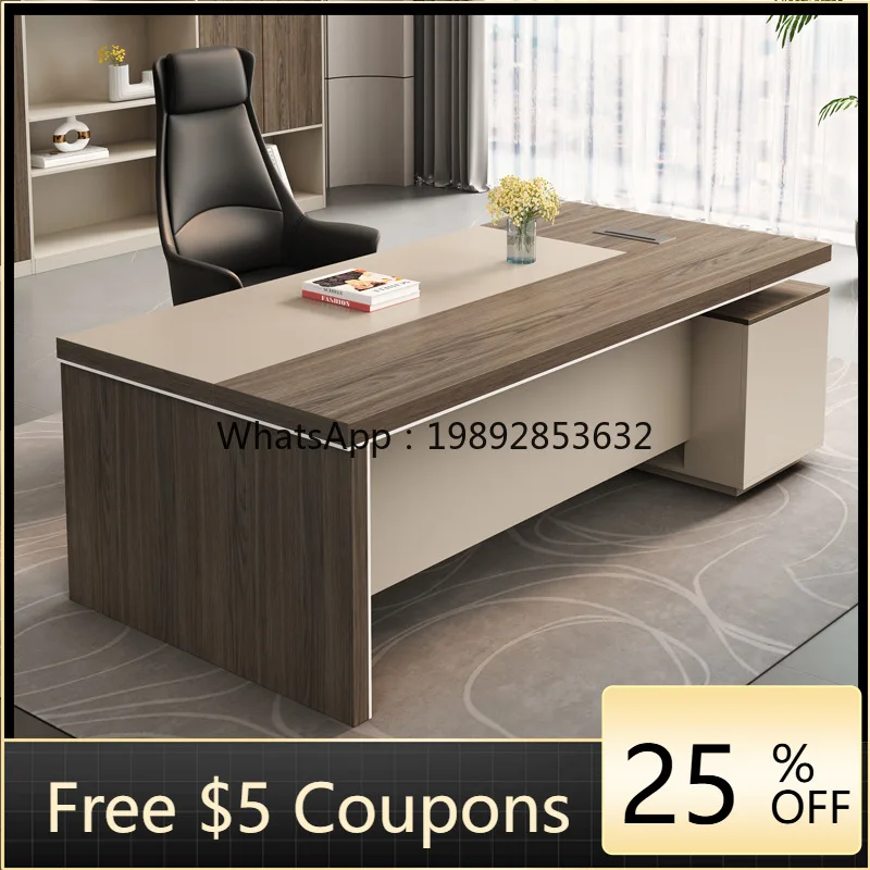 

HYS Boss Desk Chair Combo Single Office Desk Minimalist Financial Desk