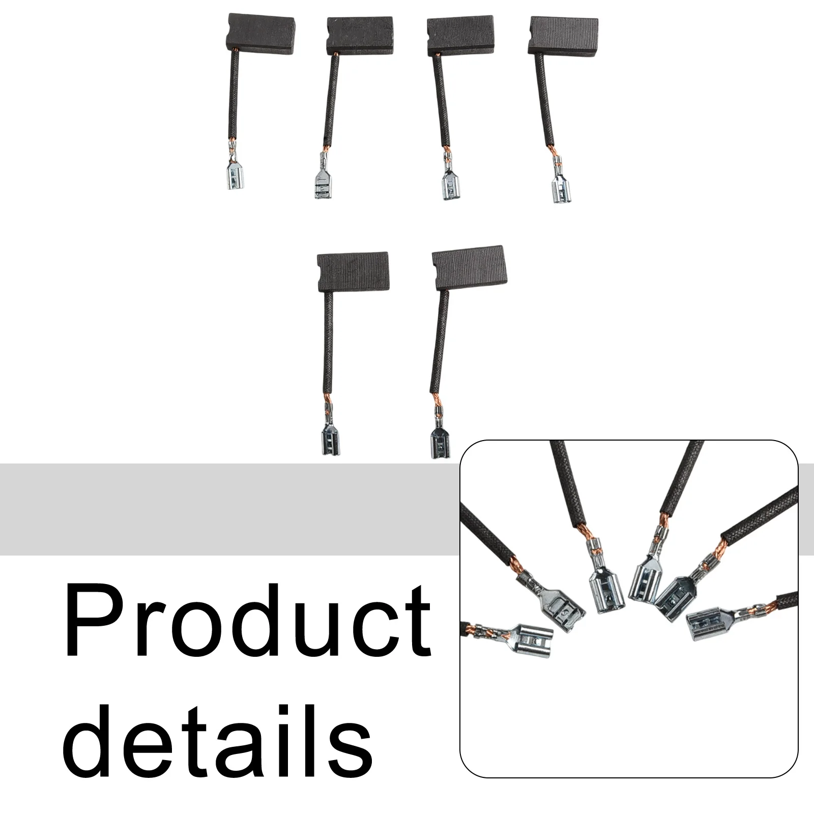 6pcs/set Carbon Brushes 384613-01 Replacement For DW871 Type 1 Chop Saw & DW872 Type 2 Chop Saw Carbon Brush Power Tool Parts