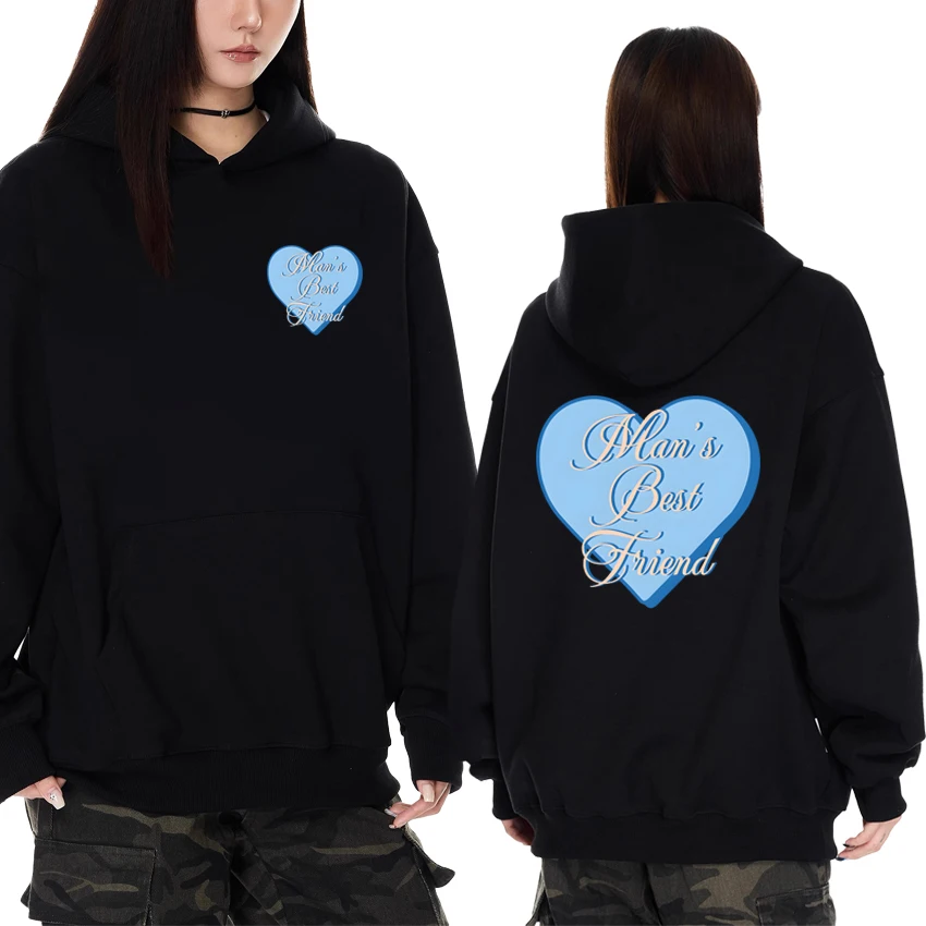 

Sabrina caprenter man's best friend Double Sided Graphic Hoodies Men women fashion Y2k pullovers Unisex Fleece Casual Sweatshirt