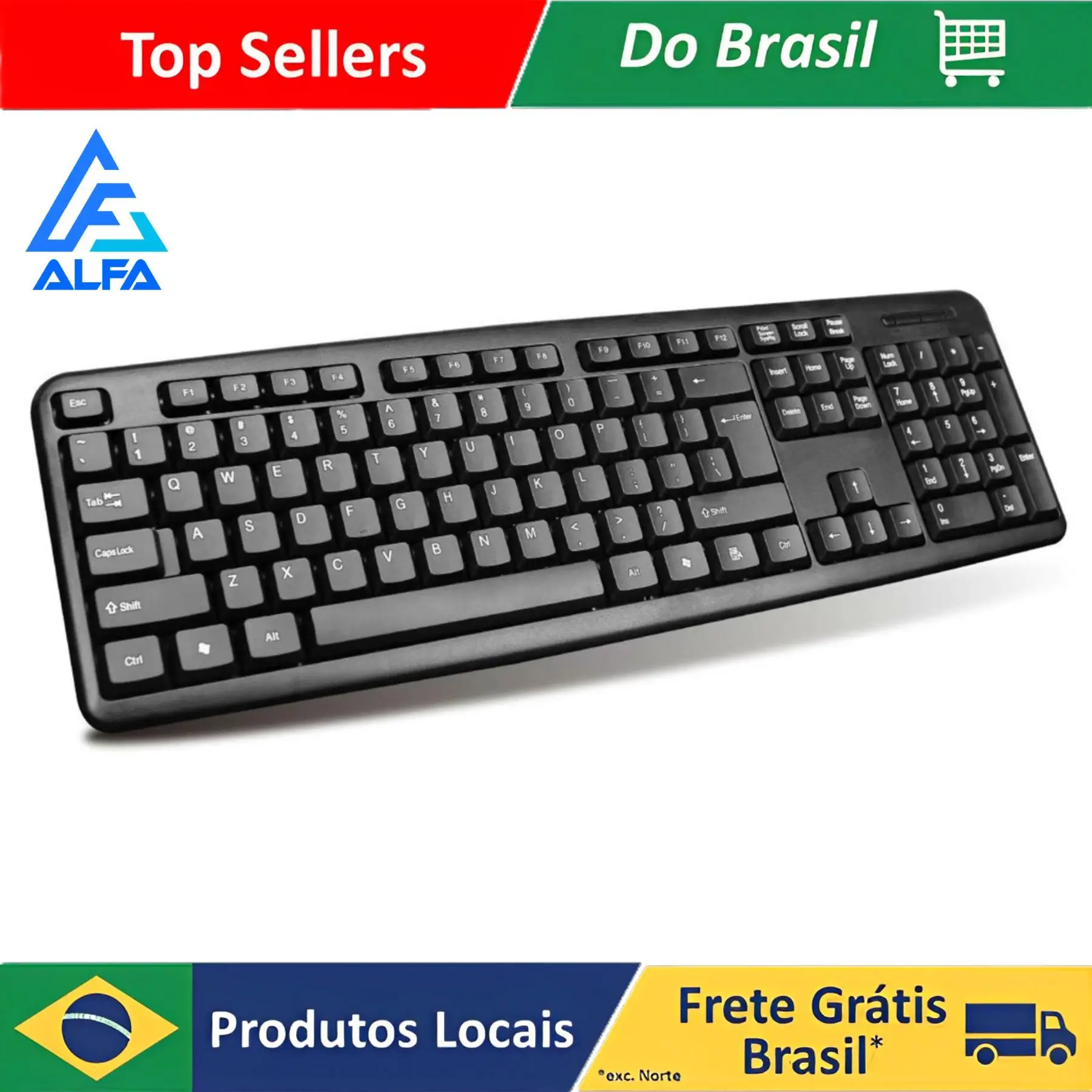 Teclado Usb Abnt2 Padrão Brasileiro Super Macio Notebook Pc Escritório Original