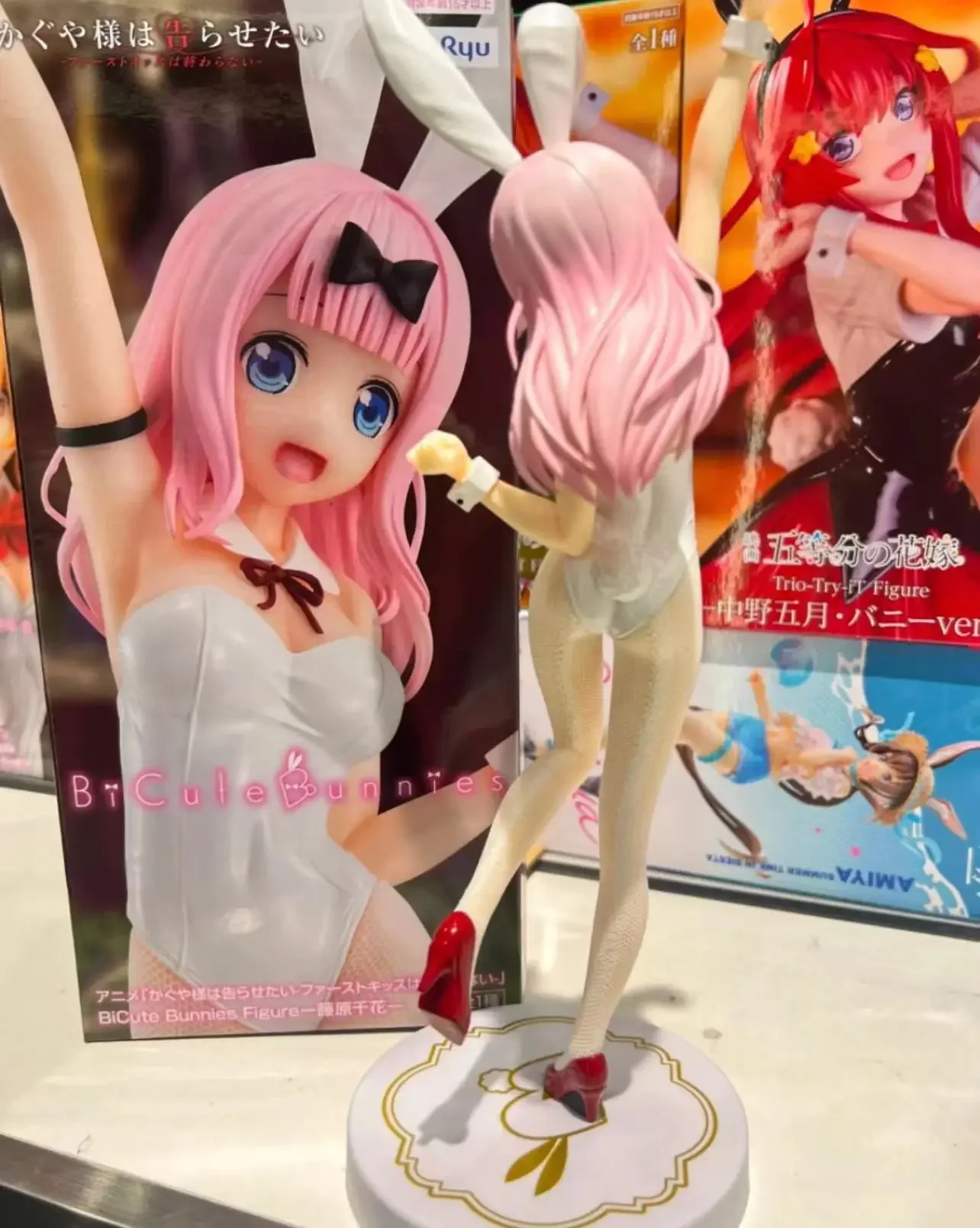 Оригинальная Подлинная FuRyu Miss Kaguya хочет, чтобы я признался, 27 см, Fujiwara Chika, ПВХ экшн-фигурка, модель, куклы, игрушки, подарки