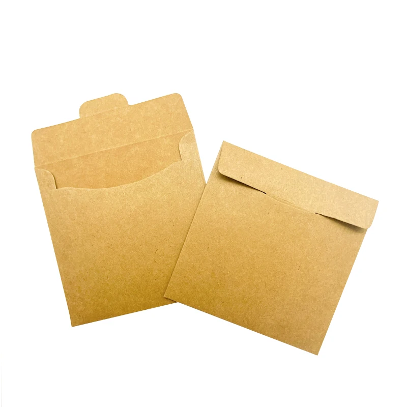 5pcs/lot 130*130mm multifunction window karft paper envelope for vintage CD optical disc card bag