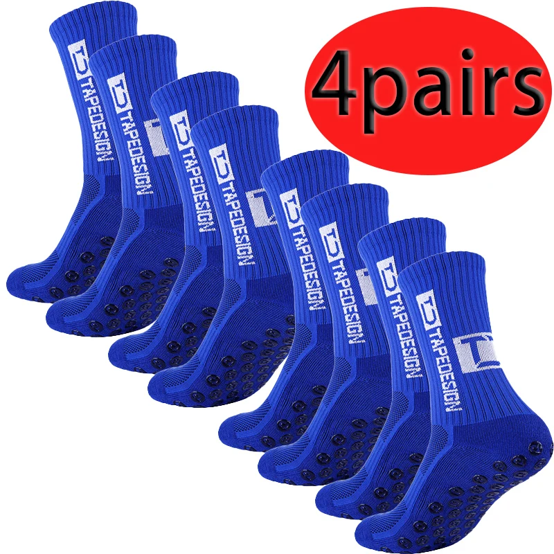 2/4 أزواج من الجوارب الرياضية TC الزرقاء، والجوارب الرجالية والنسائية، والجري لمسافات طويلة، وكرة السلة، وكرة القدم، وركوب الدراجات، والرياضات الخارجية #2