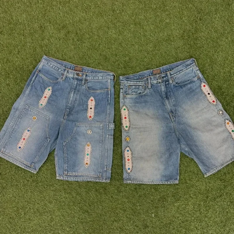 2000s New Style Hip-hop Pants Fashionable Old Loose Denim Shorts Women Street Trend Retro Casual Versatile Sports Denim Shorts