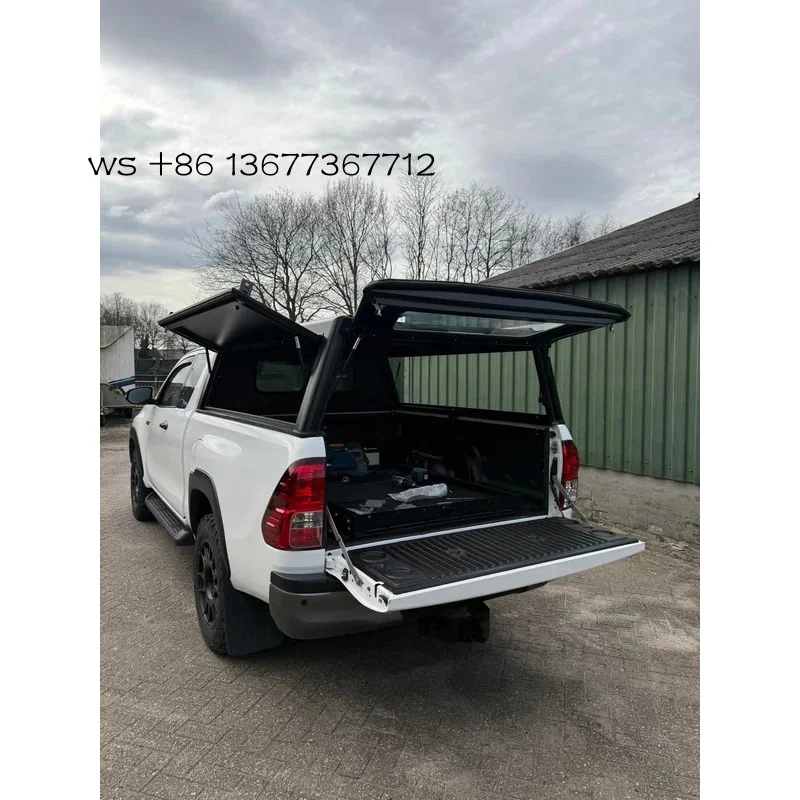 

Factory hot salesDurable Aluminum Hardtop Canopy Hilux Revo Customized Pickup Truck Topper with Roof Rack