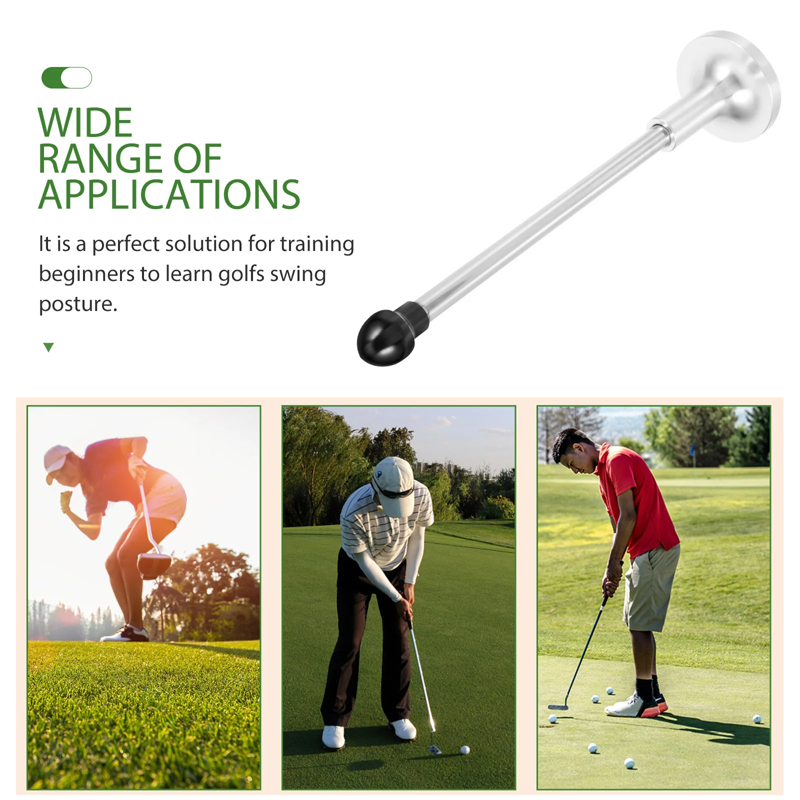 مؤشر عصا قطع الجولف، مساعد تدريب عملي ومحمول لوضعية أرجوحة الجولف والتحكم في اتجاه المحاذاة