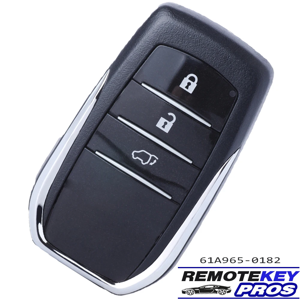 DIYKEY 61A965-0182 312/314.3MHz/433MHz 8A Chip Fob Smart Remote Key Keyless Go for Toyota HILUX INNOVA FORTUNER SW4