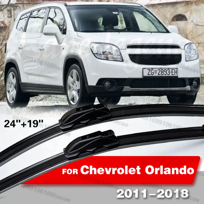 

Wiper Front Wiper Blades For Chevrolet Orlando 2011-2018 2012 2013 2014 2015 2016 Windshield Windscreen 24"19" LHD Accessories