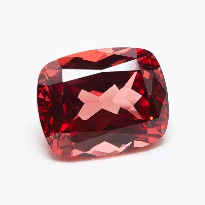 

Lab Grown Padparadscha Fire Lotus Flower Rectangular Cushion Shape VVS1 Charms DIY For Jewel Making Selectable AGL Cer