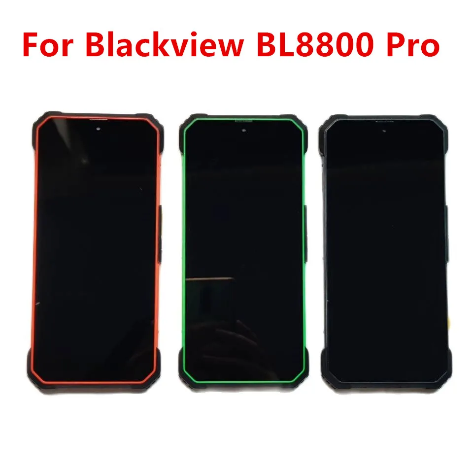 Original For Blackview BL8800 Pro Cell Phone 6.58\'\' LCD Display Assembly Digitizer With Frame+Touch Screen Panel+Receiver FPC