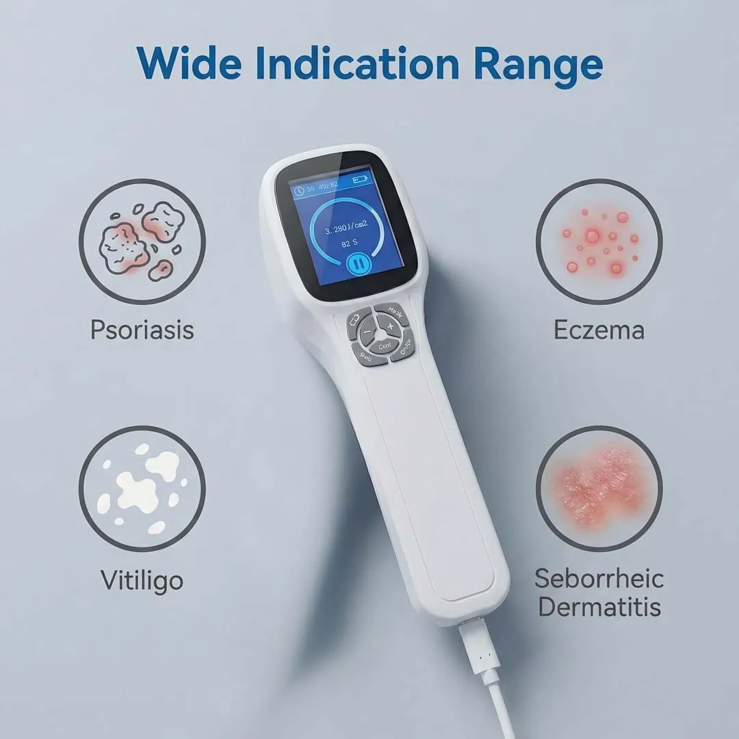 308nm UVB Eczema Treatment for Atopic Dermatitis Intense Pulsed Light Therapy Vitiligo Psoriasis Professional Skin Repair