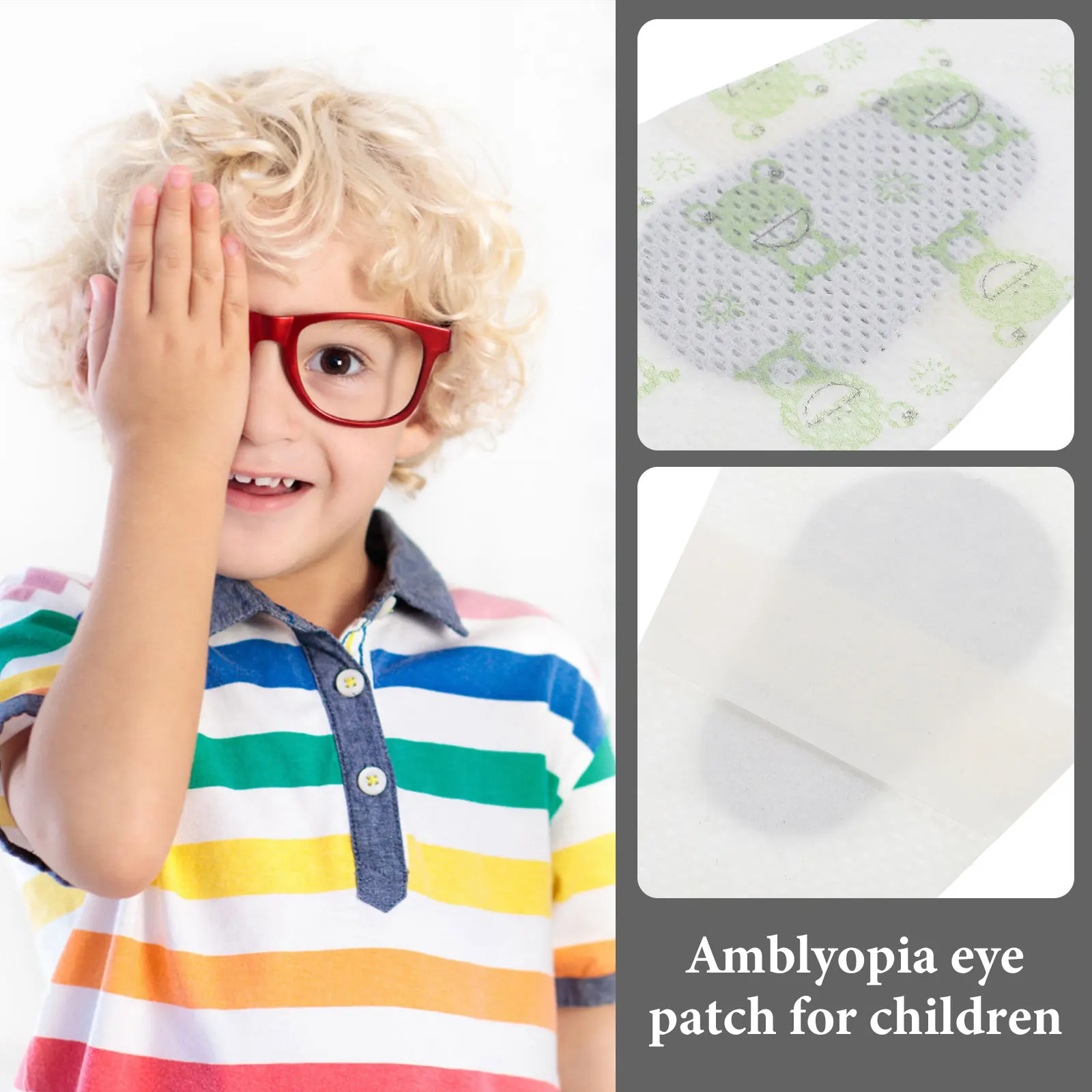 

40 Sheets Kids Eye Patches Amblyopia Lazy Cartoon One eye Non woven Fabric Strabismus Cover Breathing Material