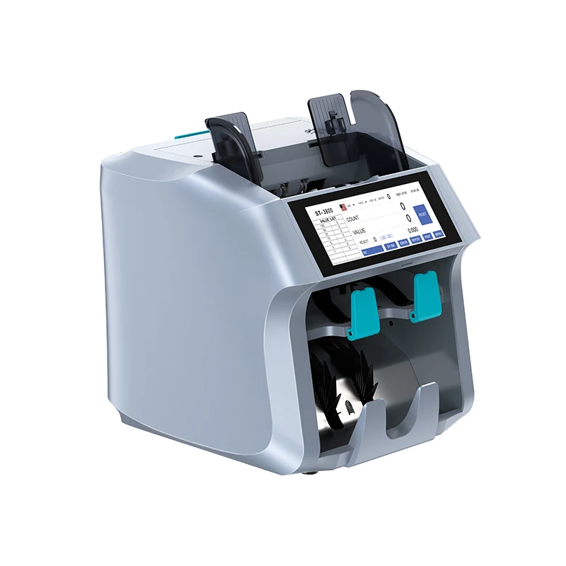30 Currencies Two Pocket Multi Currencies Mixed Value Counting Banknote Sorter Money Counter and Cash Currency Sorting Machine