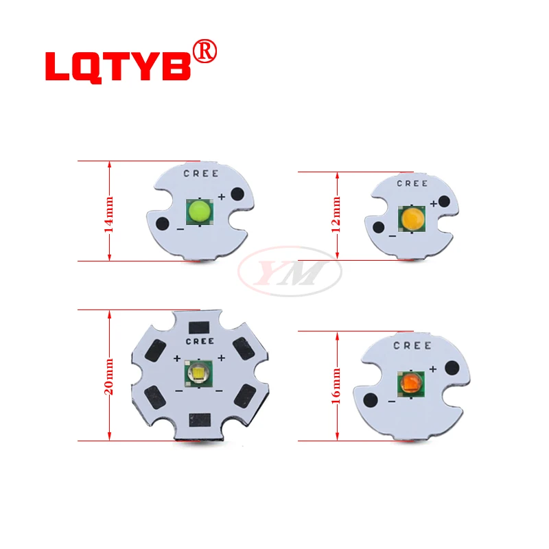 Imagem -02 - Potência 3w Led Cree 3535 Xpe Contas de Lâmpada Branco Vermelho Verde Azul Amarelo Roxo Infravermelho Pode Solder1220 mm Led Pcb Alta