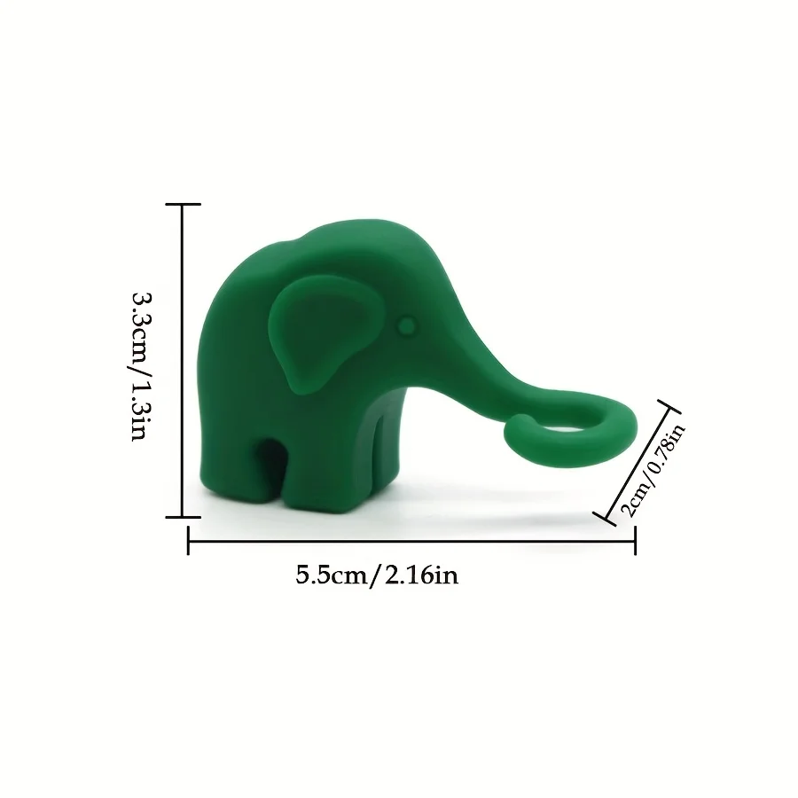 1pc New Product Cute Elephant Shaped Plant Support Frame Fixing Cup Along Plant Silicone Fixing Frame