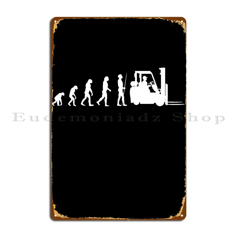 

Forklift Driver Metal Sign Bar Cave Wall Decor Wall Mural Cinema Create Tin Sign Poster