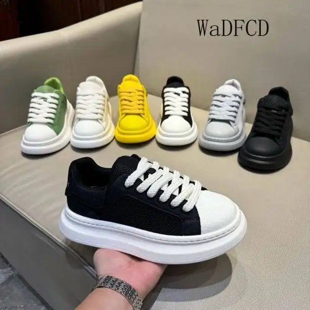 Sneakers Casual Men Original Designer Easy Matching Board Shoes Fashion Leather Breathable Height Increased Platform Sport Shoes