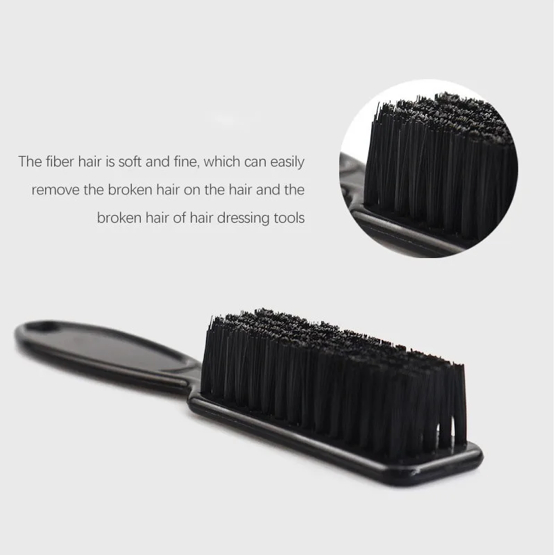 Professional Men\'S Shave Beard Brush Plastic Handle Hairdressing Soft Hair Cleaning Brush Oil Head Shape Carving Cleaning Tool