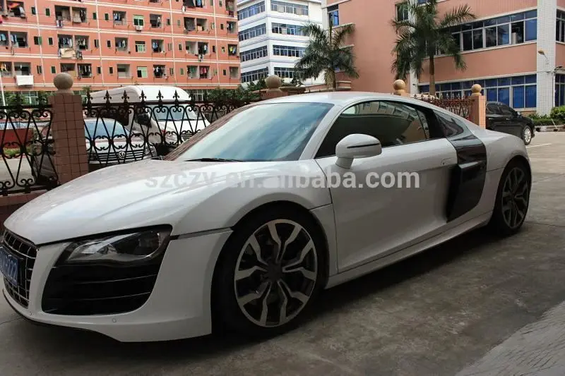 شفرات جانبية لحاجز الباب من ألياف الكربون لأودي R8 V8 V10