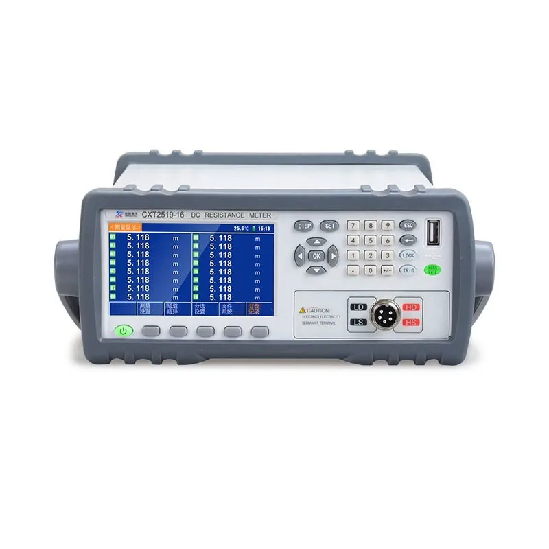 

CXT2519-16 16CH Milliohm Meter DC Resistance Meter 4.3" Screen for Thermo power Elimination