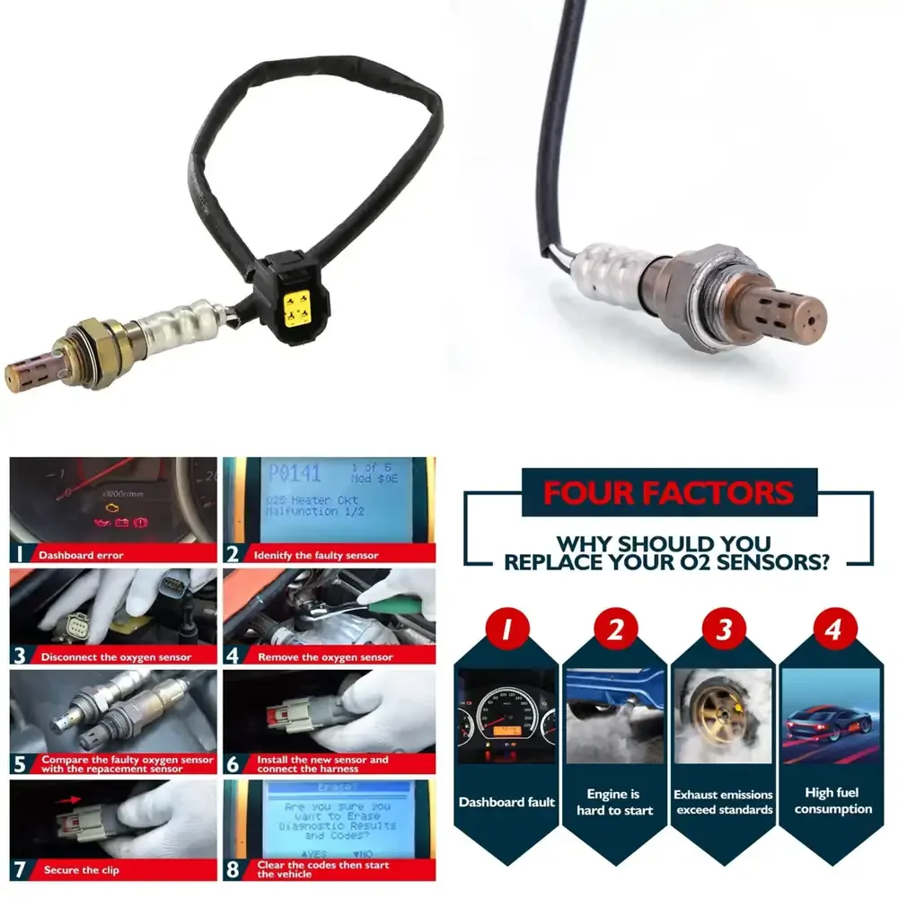 

Oxygen Sensor for Chrysler 05149170AA Compatible Automotive Engine Emission Control Sensor for Oxygen Monitoring and Fuel