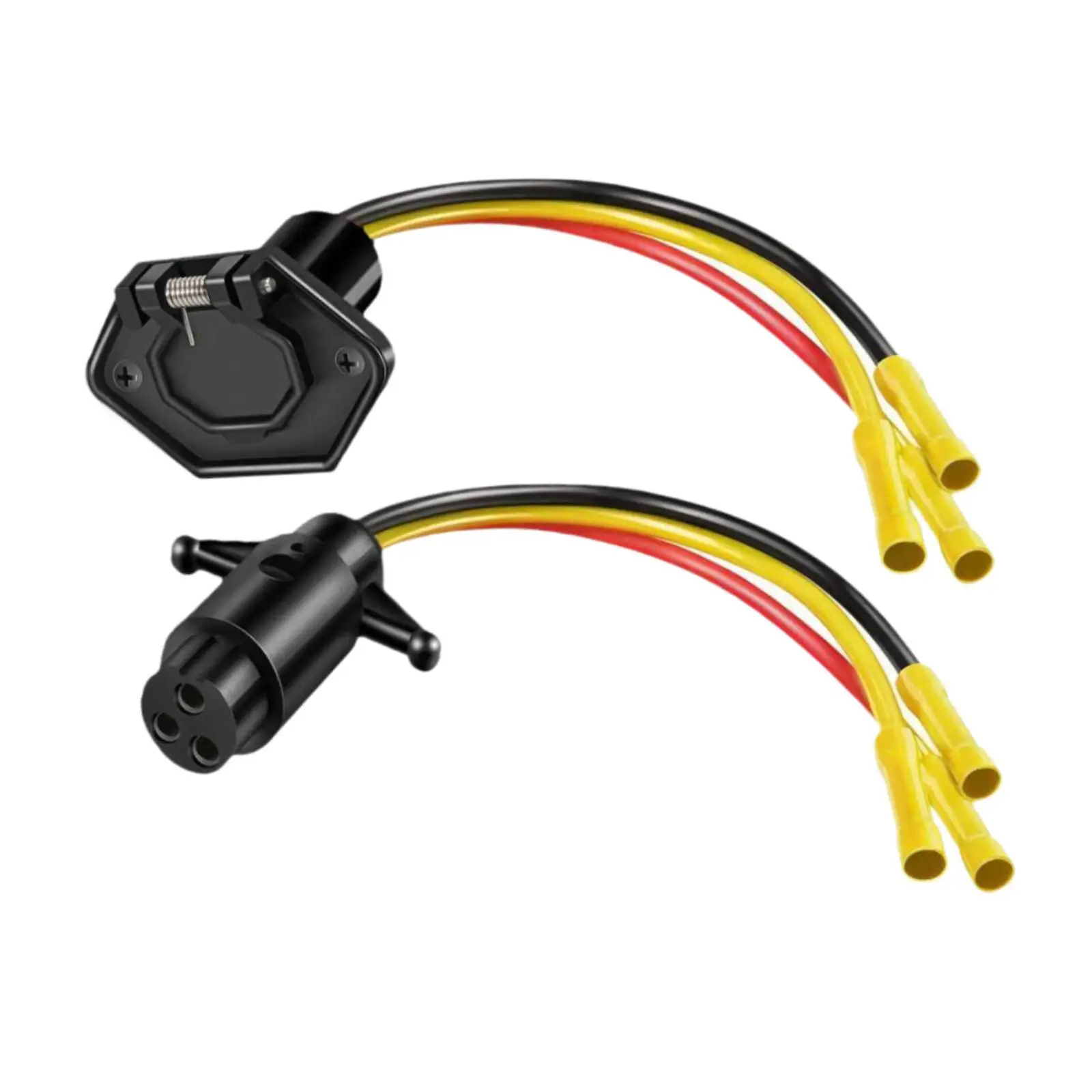 

10 Gauge 3 Wire Trolling Motor Plug and Receptacle Set Durable Plastic Connector for Pontoon Boat