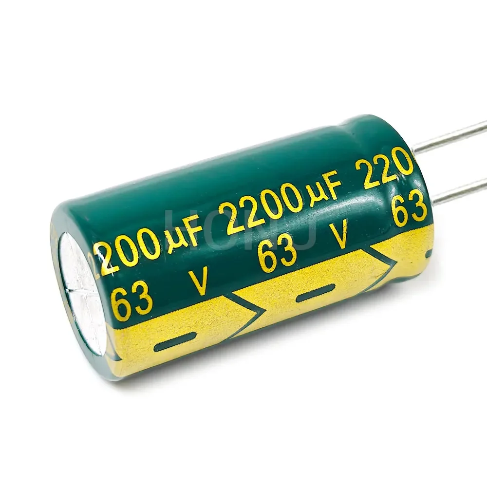 5PCS 63V2200uf 18x35mm Aluminum Electrolytic Capacitor 2200uf63v 63v 2200uf 63V 2200mf 63vdc 2200MFD 63v2200mf 2200mf63v ±20%