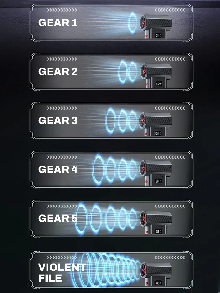 브러시리스 전기 에어 더스터 터보 제트 팬 6단 조절 가능 600000 RPM 휴대용 눈 청소 블로워 전자기기용