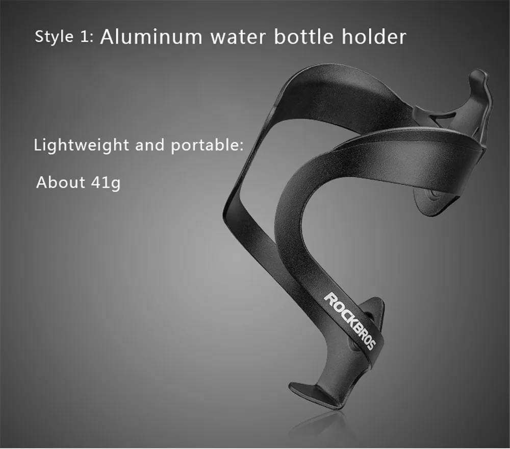 ROCKBROS Aluminium Alloy Bicycle Bottle Cages MTB Road Bicycle Water Bottle Cage Holder Lightweight Cycling Bottle Bracket