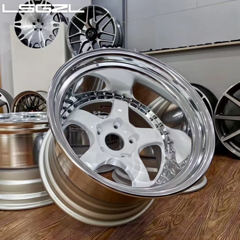 

LSGZL Custom Deep Dish Forged Alloy Polish Rim 5x114.3 5x130 5x120 15-26 Inch Wheels for cadillac Ram chevrolet BMW