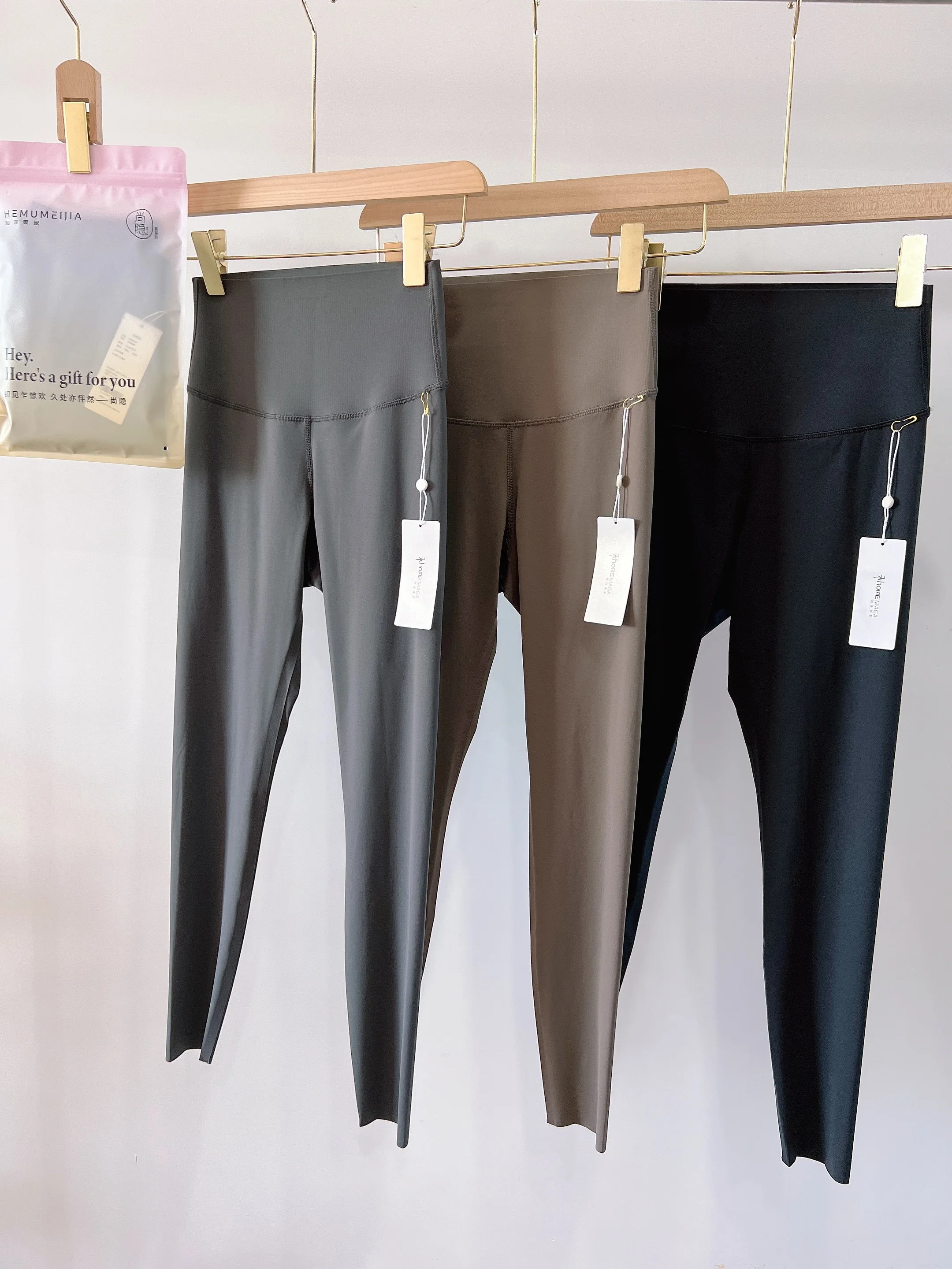 

Леггинсы с высокой талией для коррекции фигуры, утягивающие, длиной 7/8, из нейлона и спандекса, комфортные, для йоги и повседневной носки