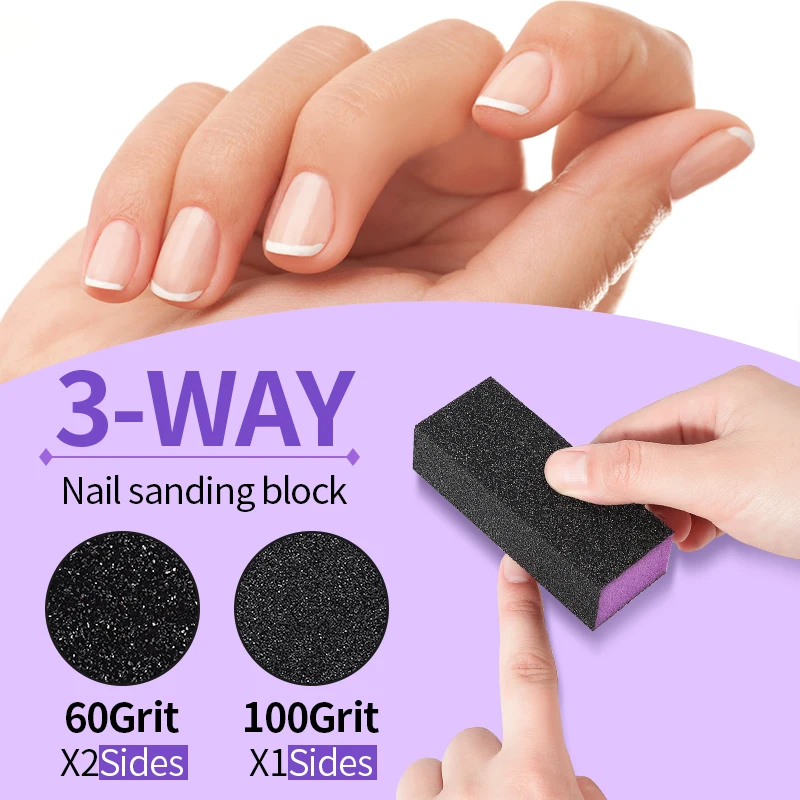 Nail Art Buffers Schuurblok 10 stks/partij Vingernagel Slijpen Pad Spons Buffer Polish Manicure Pedicure Gereedschap Acryl Nagelvijl