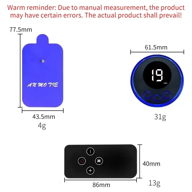 Parche de descarga eléctrica multimodo para pezón, estimulador de clítoris y ano, fisioterapia, masaje de senos, masturbador de pene masculino, juego sexual 18 +