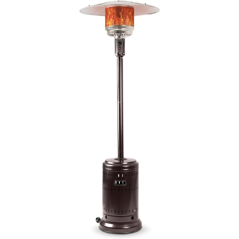 46,000 BTU Outdoor Propane Patio Heater with Wheels – Commercial & Residential, Havana Bronze, 32.1 x 32.1 x 91.3 in 2