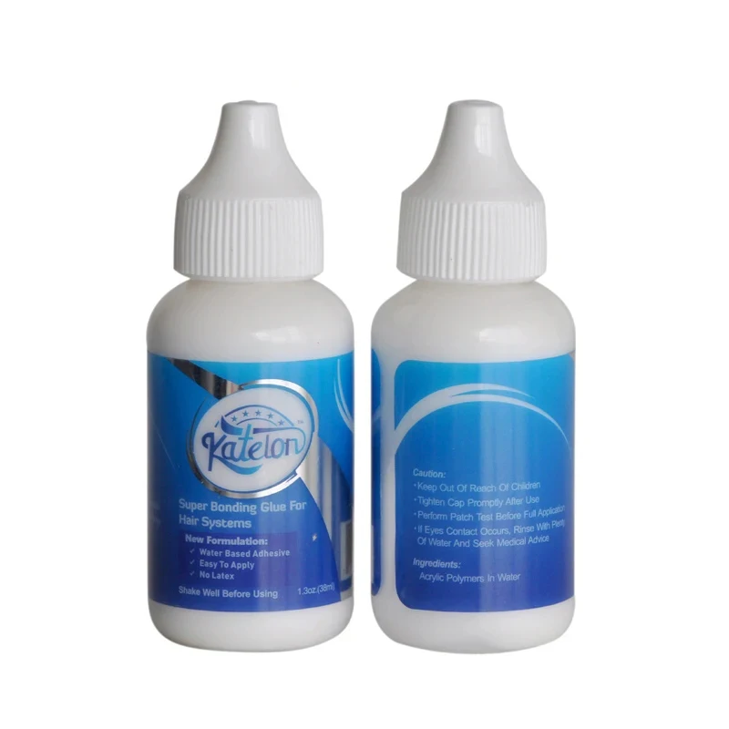 

38ML White Wig Glue For Lace Front Waterproof Front Lace Wig Glue Invisible Adhesives Katelon Hair Glue For Lace Wigs & Toupee