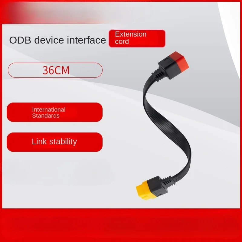 Car detector OBD2 extension cable Car computer X431 extension cable Conversion plug Male to female adapter cable