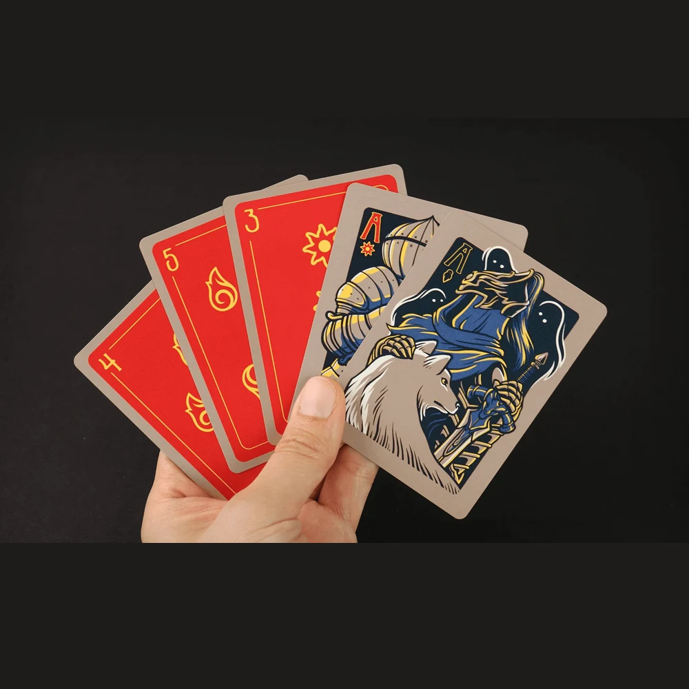 Dark Souls Poker Cards for Game Fans Daily Entertainment Party Display Collectible Retro Black Gold Box